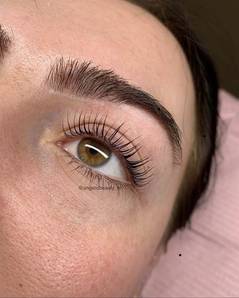Resultaat van een Lash lift-behandeling bij Angelic Beauty